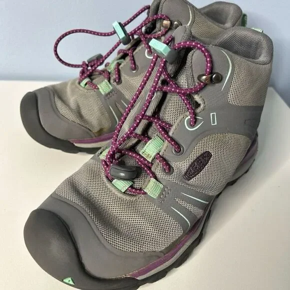 Keen Terradora II Mid Waterproof Hiking Boots US 1 Grey/Purple