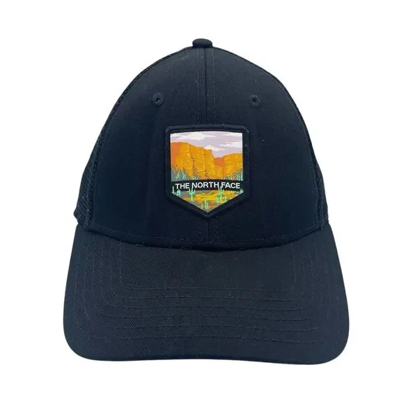 The North Face Black Snapback Trucker Hat Canyon Hiking Cap