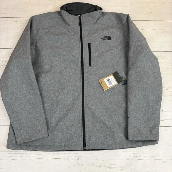 The North Face Apex Barrier Softshell Jacket Mens 2XL Heather Gray NF0A3LGT