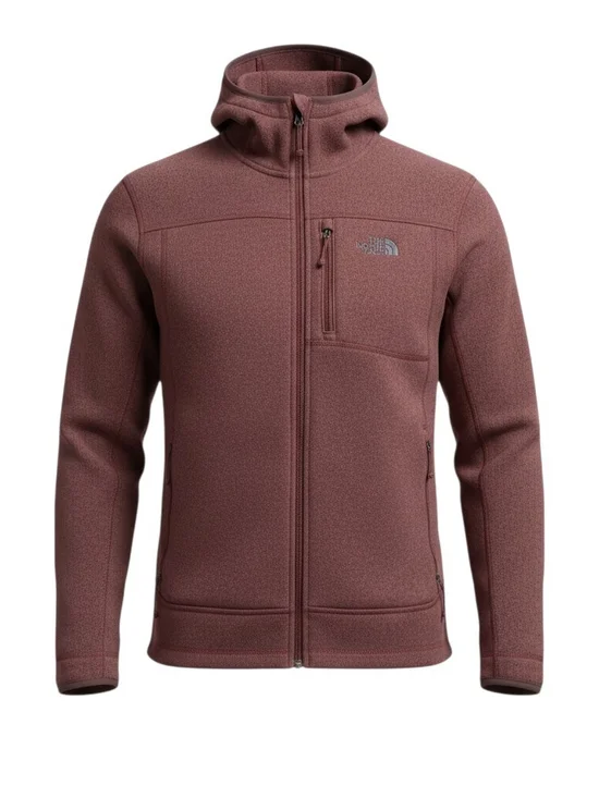 The North Face Men's Hooded Fleece Jacket - Rose Brown