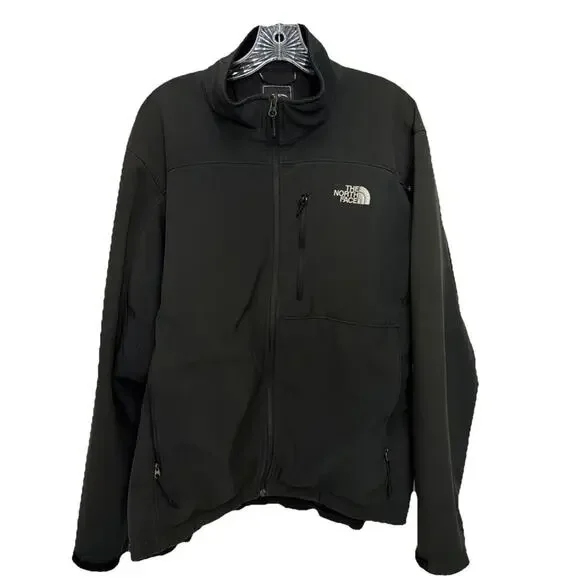 The North Face Windfall Jacket Mens Large Black Soft Shell