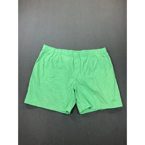 The North Face‎ Swim Trunks Mens 2XL Green Elastic Waist Mesh Lined Quick Dry