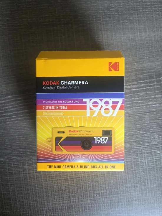 Kodak Charmera Keychain Digital Camera Open Box white Type 04
