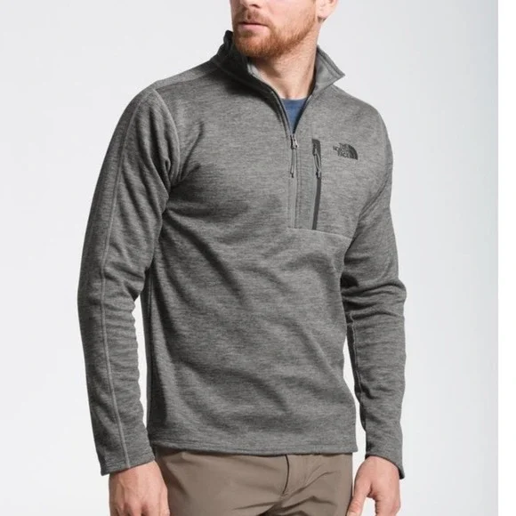 The North Face Canyonlands 1/2 Zip Pullover Men Medium Gray
