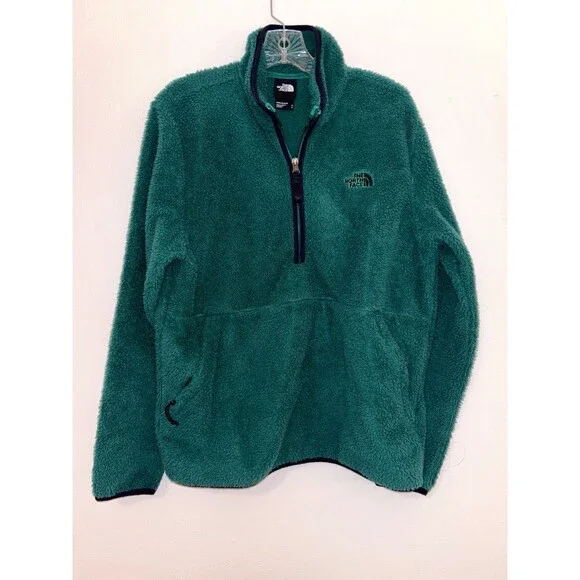 The North Face Dunraven Sherpa Fleece 1/4 Zip Jacket Coat Sz Medium Men