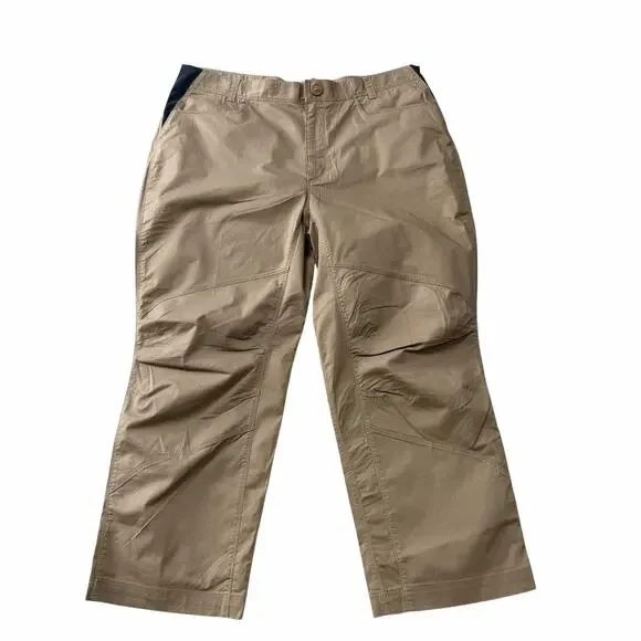 The North Face Hiking Utility Pants Men's XL 38x28 Tan Articulated Knees Outdoor