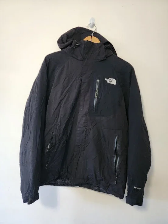 The North Face Men’s Black Hooded Rain Shell Jacket