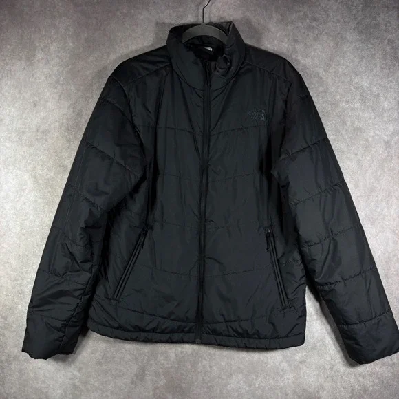The North Face Jacket Mens Medium Black Junction Insulated Puffer Full Zip