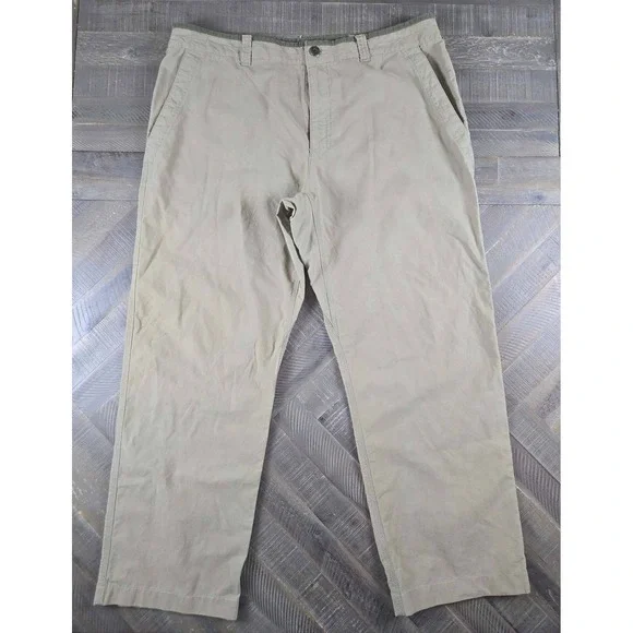 The North Face Mens Khaki Utility Hiking Pants Tan Straight Leg Size 38 Regular