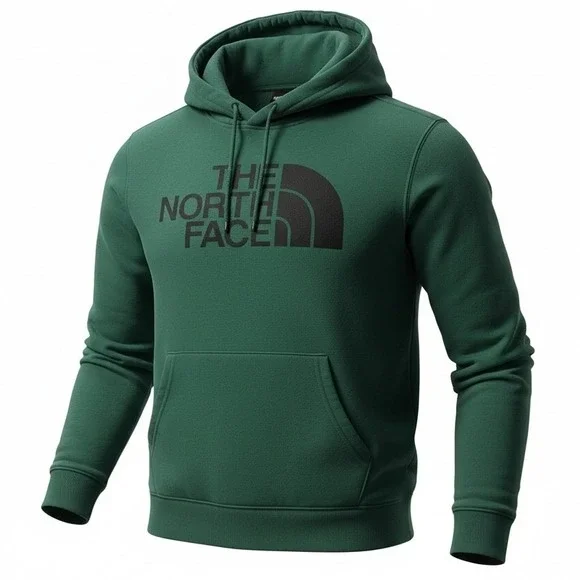 The North Face‎ Green Mens Size S Small Pullover Hoodie Sweatshirt Regular Fit