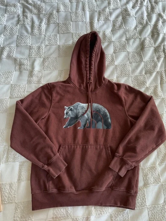 Men's‎ North Face Bear Graphic Hoodie Sweatshirt size M