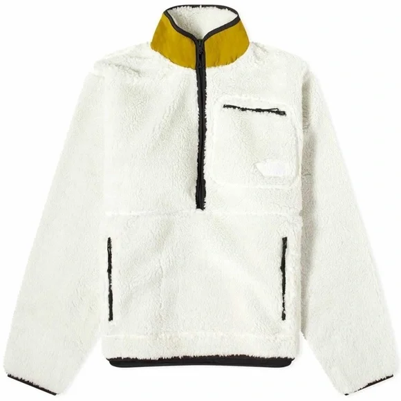 The North Face Men’s Extreme Pile 1/2 Zip Fleece Pullover Medium White -‎ New