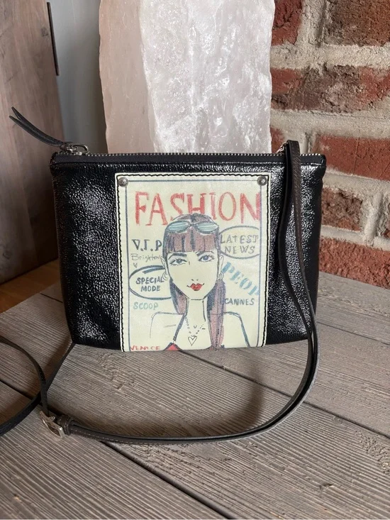 Vintage Brighton Fashionista Collection Patent Leather Crossbody