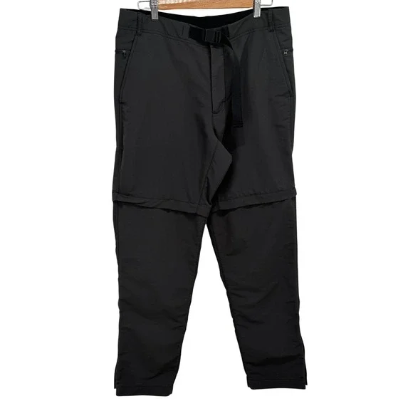 The North Face Mens 34x32 Paramount Convertible Hiking Pants Gray Zip Off‎ Cargo