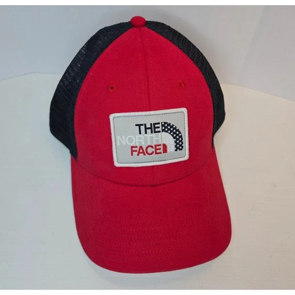 The‎ North Face Americana Trucker Hat Cap TNF One Size American Flag Adjustable