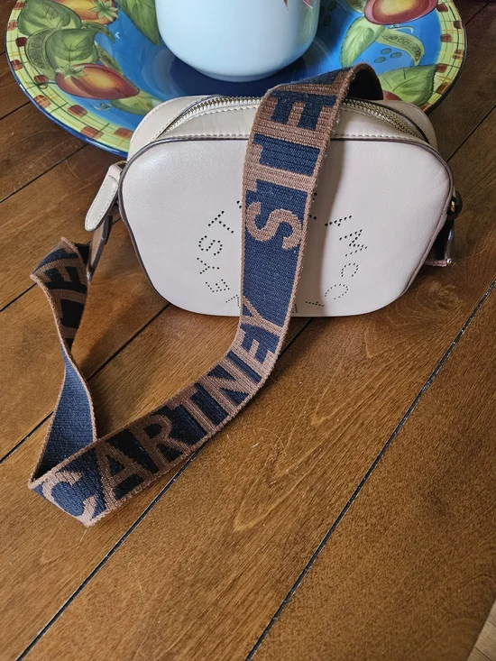 Stella McCartney Logo Mini Crossbody Bag with Branded Strap