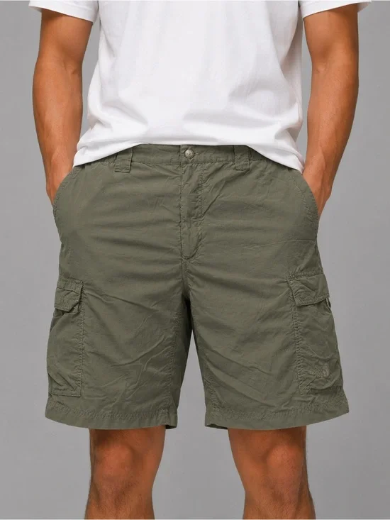 The North Face Nylon Cargo Shorts Large Olive Green Outdoor Utility Hiking