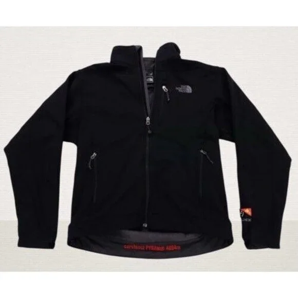 VTG 90s The North Face Carstensz Pyramid 4884m Full Jacket Men Size M Black Rare