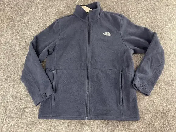 The North Face Jacket Mens Extra Large Blue Fleece Full Zip Sweater N253