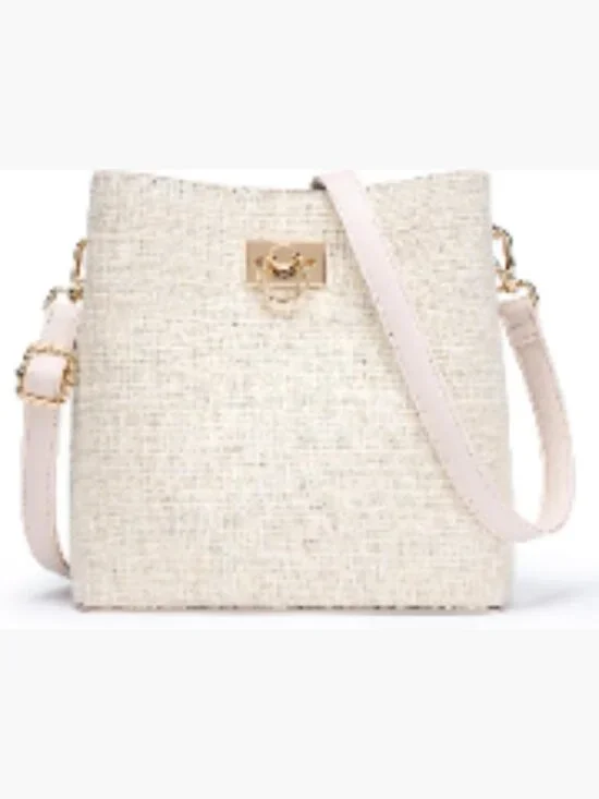 Vegan Leather Bucket Crossbody Purse with Multi Pockets for Women Fashion