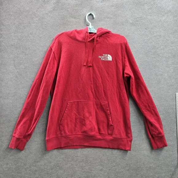 The‎ North Face Men Hoodie M Red Logo Embroidery Never Stop Exploring
