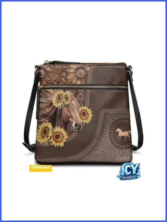 Women's Leather Hobo Crossbody Bag with Multiple Pockets, Adjustable Shoulder
