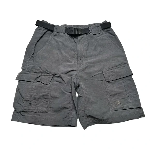 The‎ North Face Cargo Shorts Mens S Grey Belted Hiking Gorpcore Utility