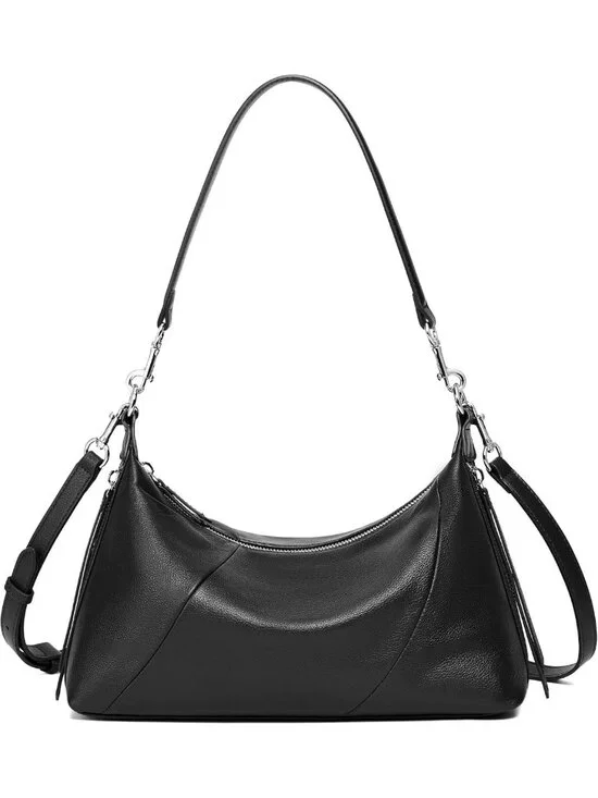 Stylish Genuine Leather Hobo Bag & Purses for Women - Minimalist Shoulder