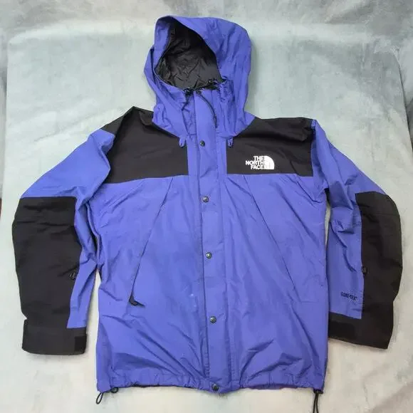 Vintage 90s North Face Mountain Guide Jacket Men's L Gore-Tex Blue/ Black