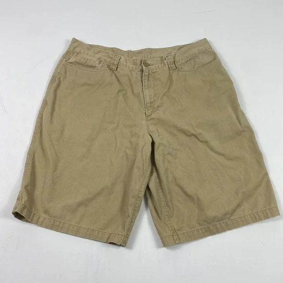 The North Face Shorts Mens‎ 38 Khaki Chino Twill Zip Fly Flat Front Outdoors