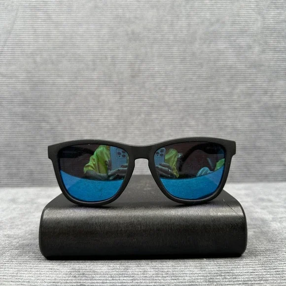 Goodr Mick and Keith's Midnight Ramble Y2K Sunglasses Black Blue Mirror OG D1