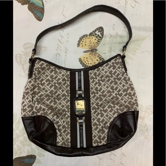 Tommy Hilfiger signature monogram hobo bag‎