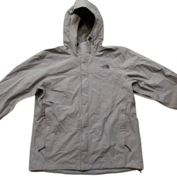 The North Face HyVent 2.5L Ski Jacket Large Mens Grey Waterproof Shell