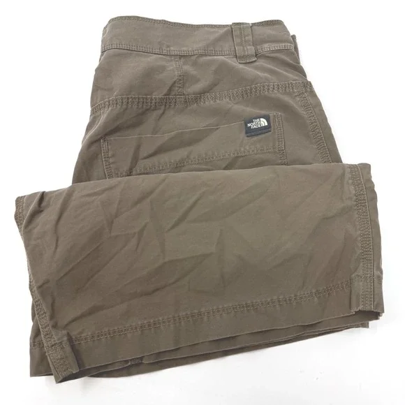 The North Face Mens Size 32 Brown Hiking Shorts Regular Fit Cotton Nylon Utility