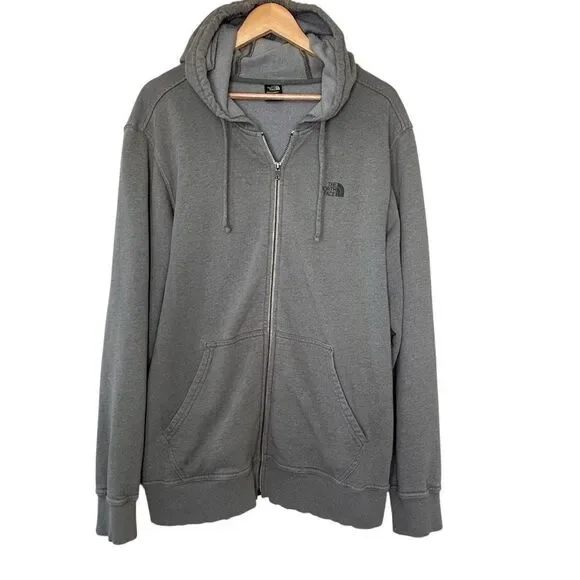 The North Face gray full zip men’s size large hoodie size large