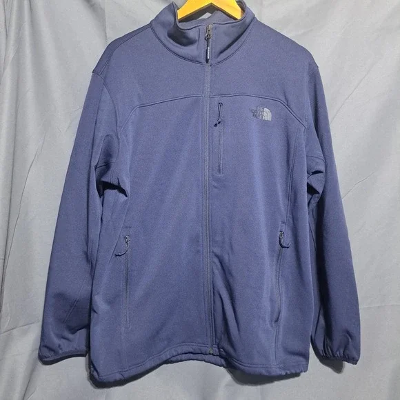 The North Face Mens XL‎ Navy Blue 1/4 Zip Pullover Poly Blend