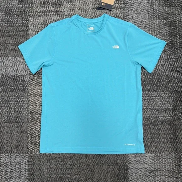 New The North Face Men's Medium Galactic Blue Adventure Tee Short Sleeve‎ Shirt