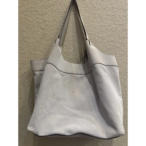 Anna Paola Cream Suede‎ Hobo Bag Luce