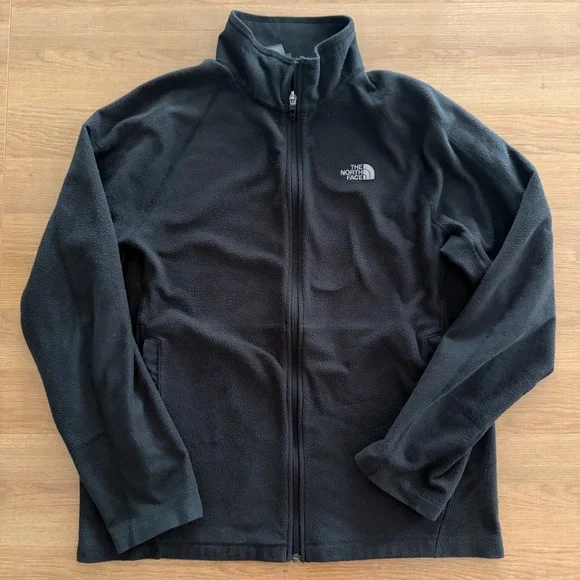 The North Face Mens FlashDry Full Zip Fleece Jacket Black Large L Gorpcore