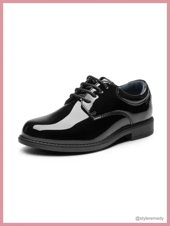 Boys Oxford Dress Shoes Lace-Up Memory Foam Insole Formal Party