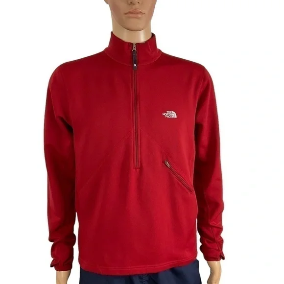 The North Face Flight Series pullover 1/2 zip size medium red Jacket