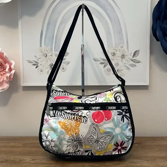 LeSportSac Classic Hobo in Butterfly and Floral Print