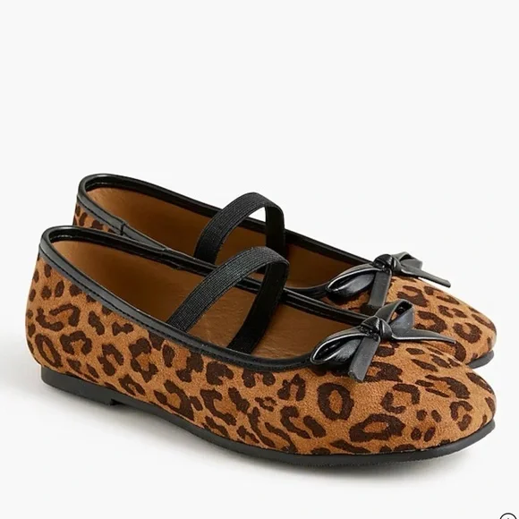 J. Crew Crewcuts Girls' leopard ballet flats size Toddler 9