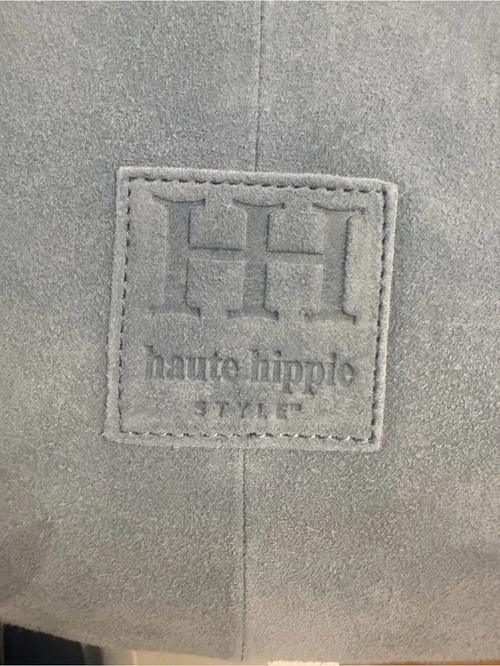 Haute Hippie Light BlueSuede Hobo Bag