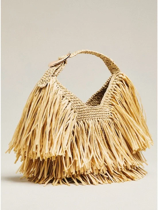 Anthropologie Fringe Hobo Bag NWT