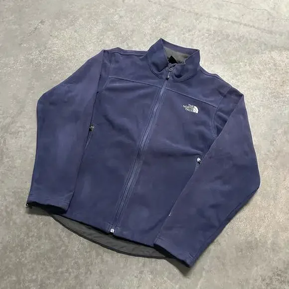 The North Face Windstopper Fleece Full Zip Jacket Mens Navy Blue