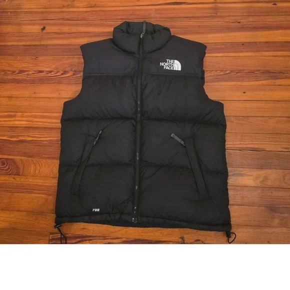 The North Face Nuptse 700 Down Puffer Vest Mens Large Black Gorpcore TNF Retro