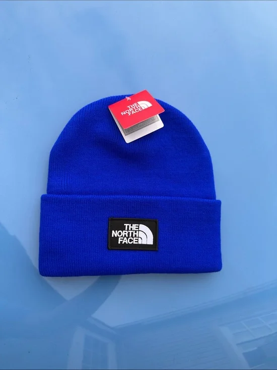 The North Face Men’s Cobalt Blue Logo Cuffed Beanie