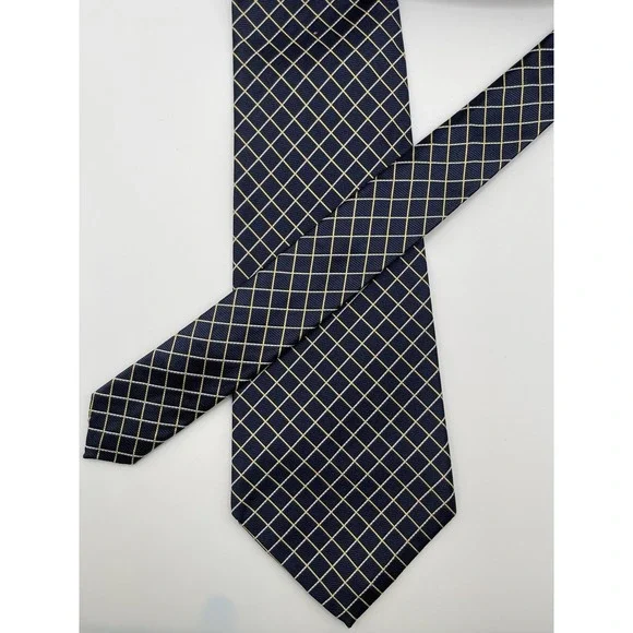Polo Ralph‎ Lauren 100%  Silk Tie Blue/Purple/Gold  Made In USA
