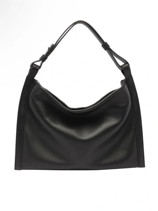 Proenza Schouler Black Leather Hobo Shoulder Bag